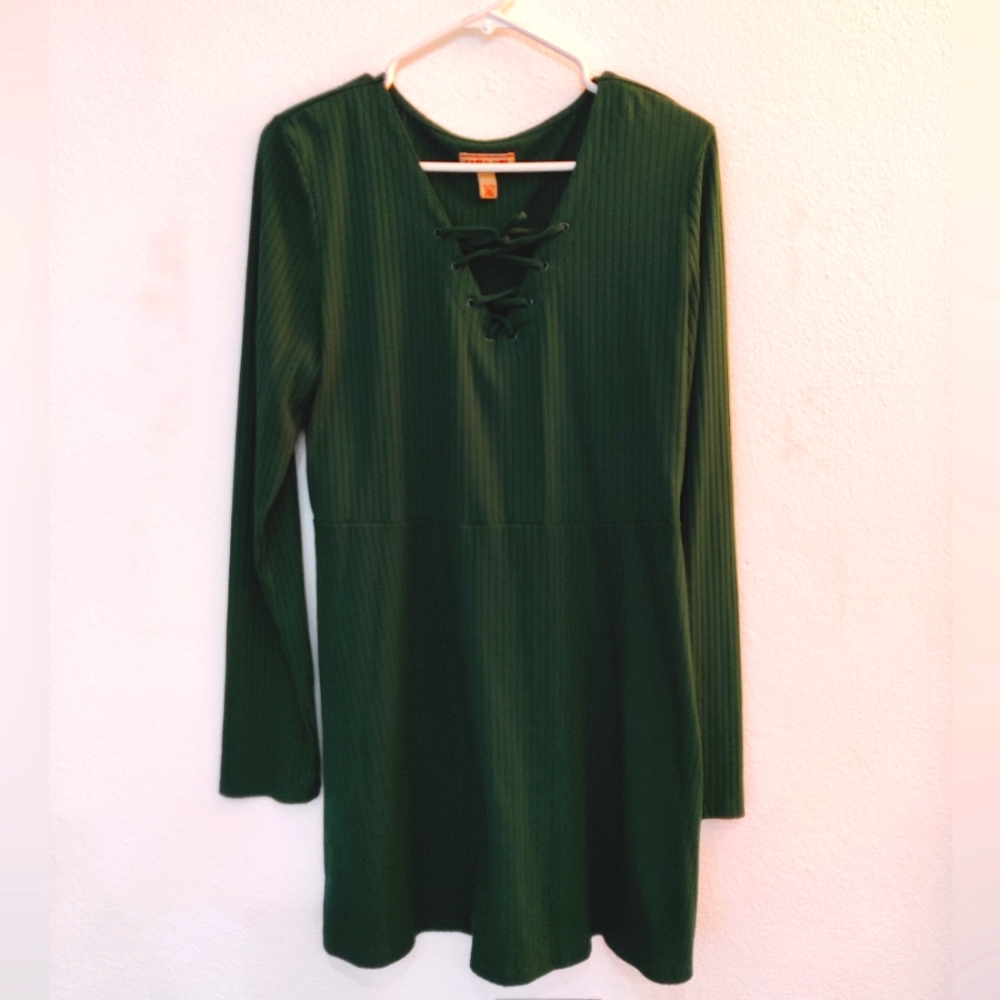 Long sleeve knee length dress